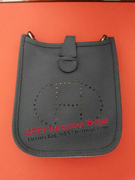 Hermes mini Evelyne Messenger Bag H1608S Dark Blue Hermes mini Evelyne Messenger Bag H1608S Dark Blue