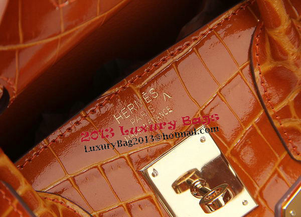 Hermes Birkin 30CM Tote Bags Wheat Iridescent Croco Leather Gold Hermes Birkin 30CM Tote Bags Wheat Iridescent Croco Leather Gold