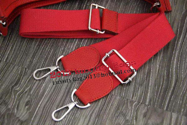 Hermes Evelyne 28cm Messenger Bag Original Leather H1188 Red Hermes Evelyne 28cm Messenger Bag Original Leather H1188 Red