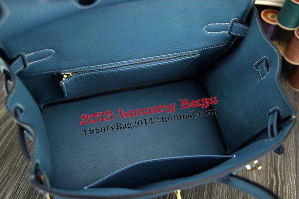 Hermes Birkin 35CM 30CM Tote Bag Original Leather HB35O SkyBlue Hermes Birkin 35CM 30CM Tote Bag Original Leather HB35O SkyBlue