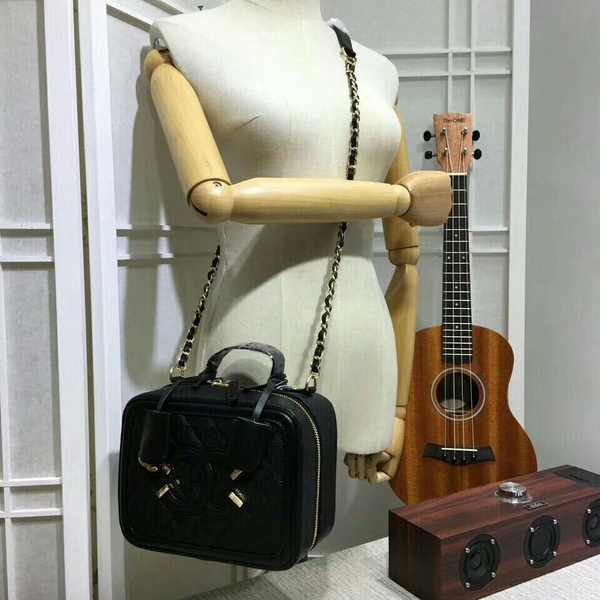 Chanel Calfskin Leather Mini Shoulder Bag 6070 Black Chanel Calfskin Leather Mini Shoulder Bag 6070 Black