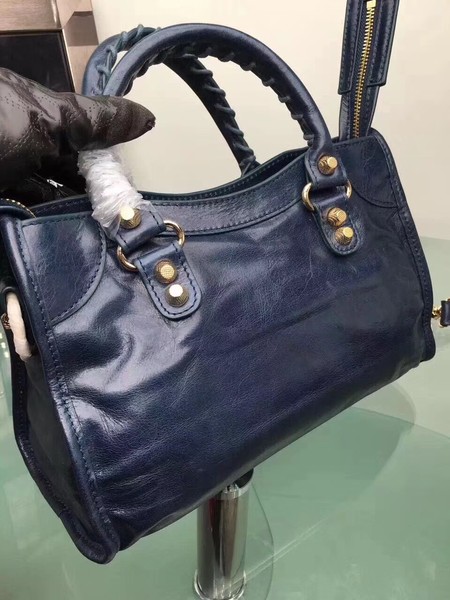 Balenciaga Giant City Gold Studs Handbag 084333 Blue Balenciaga Giant City Gold Studs Handbag 084333 Blue