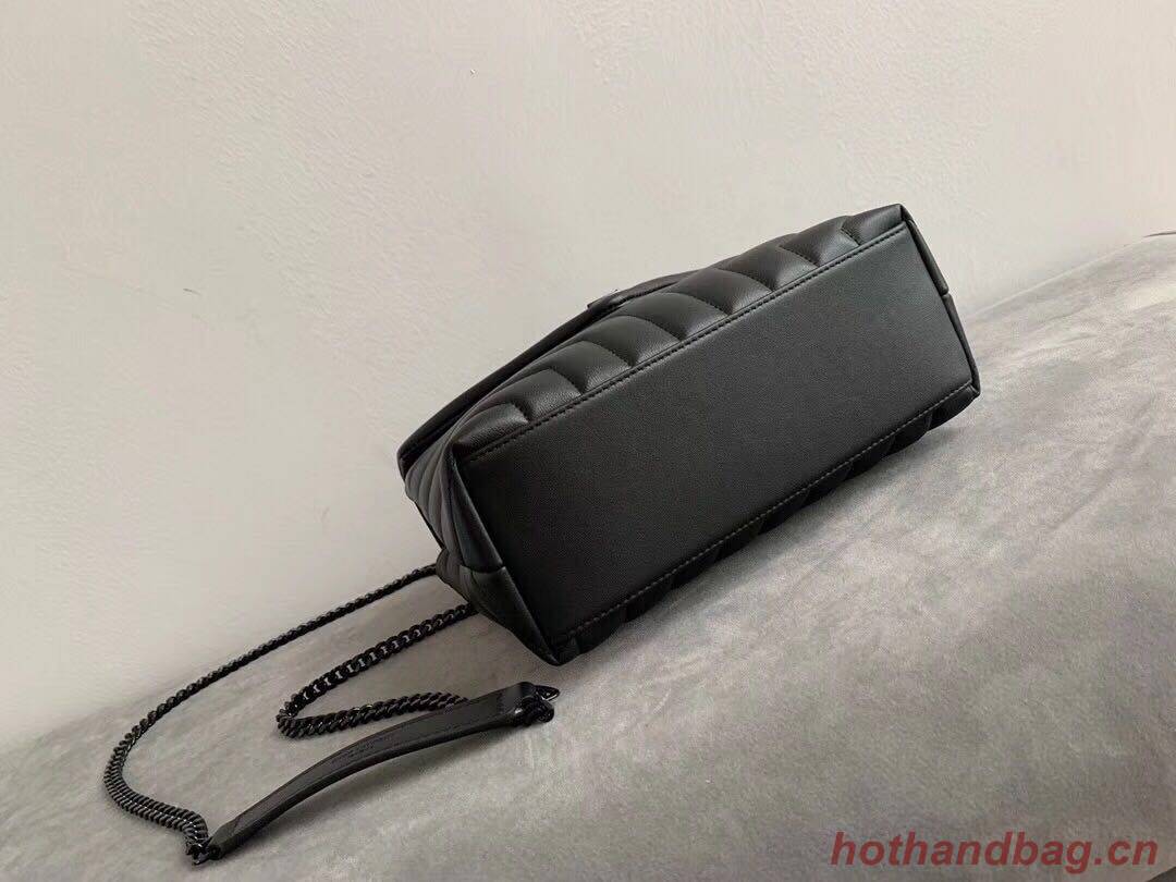 Yves Saint Laurent Calfskin Leather Tote Bag Black 464699 Black hardware Yves Saint Laurent Calfskin Leather Tote Bag Black 464699 Black hardware