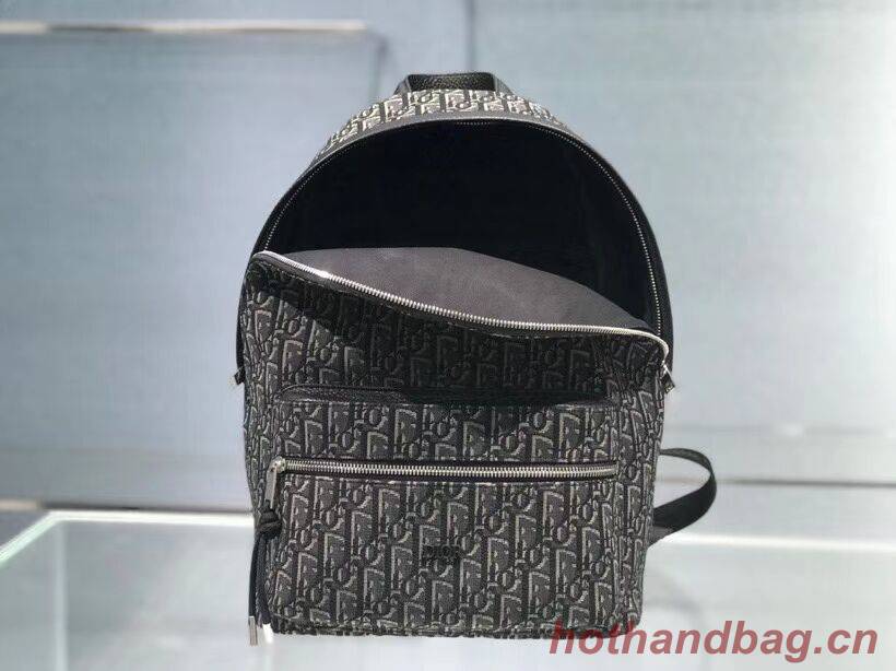 Dior original canvas knapsack CR2021 grey Dior original canvas knapsack CR2021 grey
