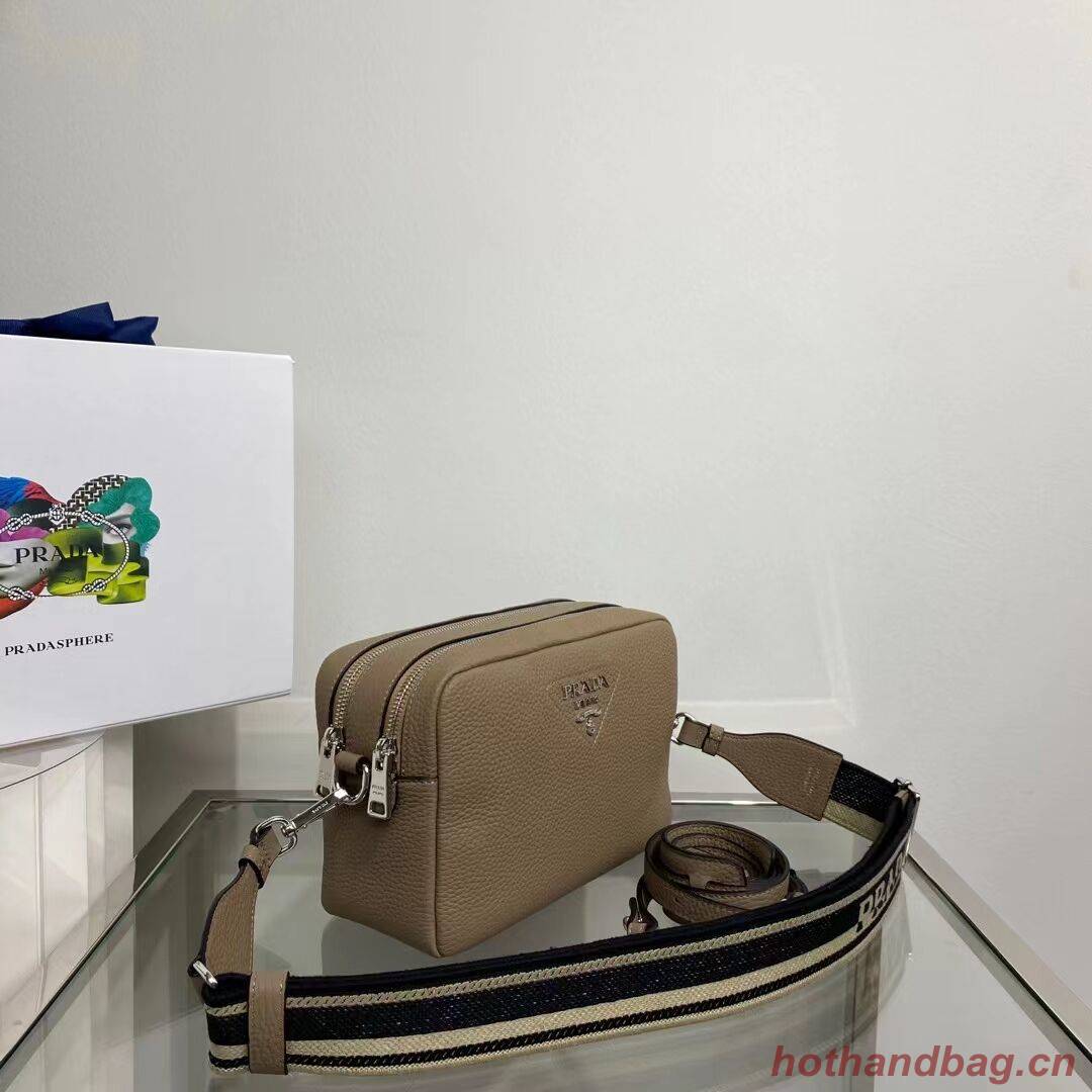Prada Leather bag with shoulder strap 1BH082 gray Prada Leather bag with shoulder strap 1BH082 gray