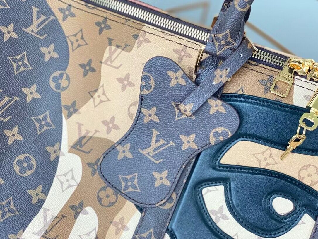 Louis Vuitton Keepall Bandouliere 55 Travel Bag M46677 Brown Louis Vuitton Keepall Bandouliere 55 Travel Bag M46677 Brown