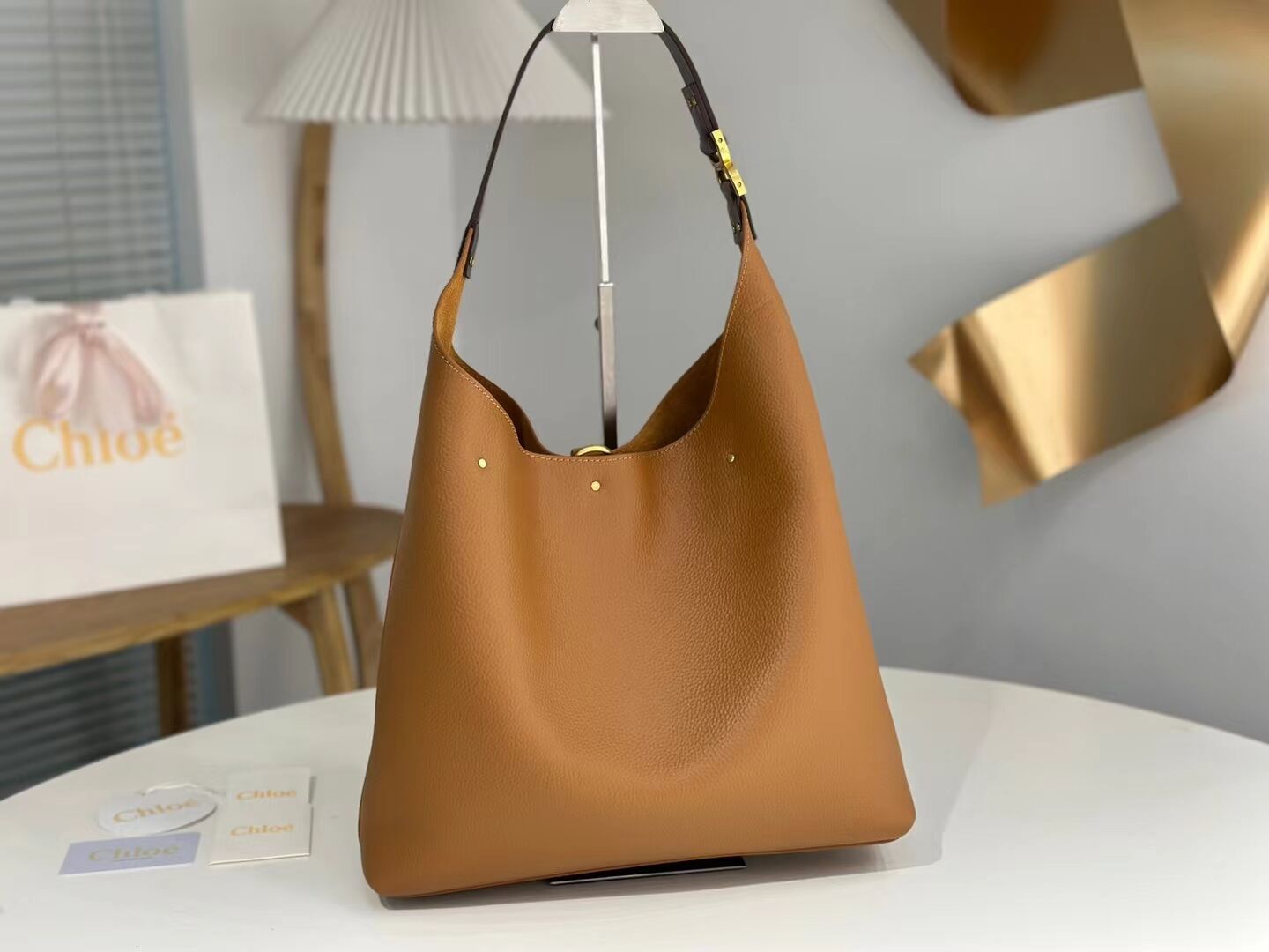 CHLOE leather shoulder bag CL224765 Caramel CHLOE leather shoulder bag CL224765 Caramel