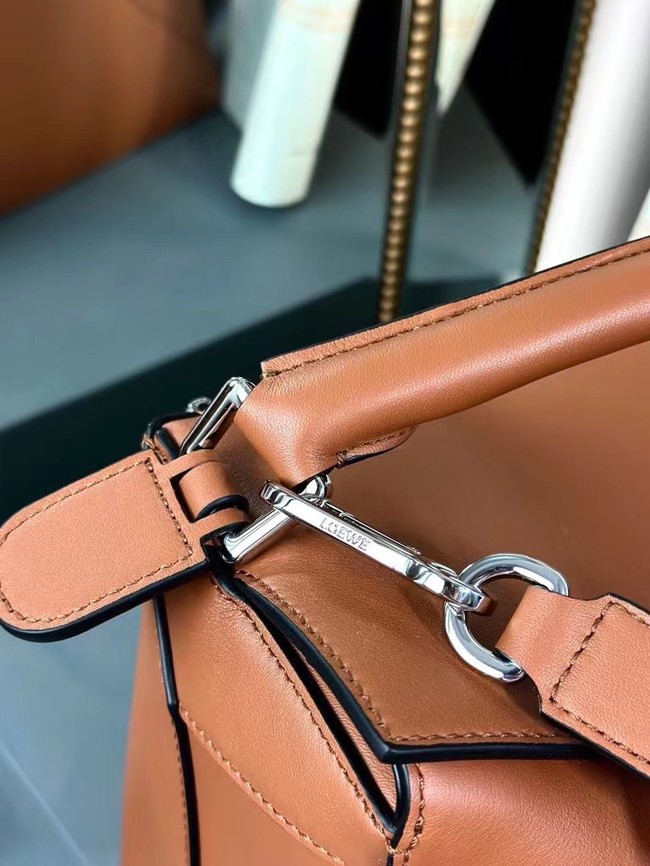 Loewe Large grainy cowhide leather Puzzle bag 231095 Tan