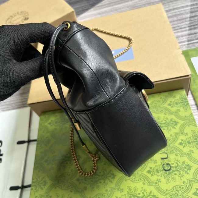 GUCCI GG MARMONT MINI SHOULDER BAG 746433 black