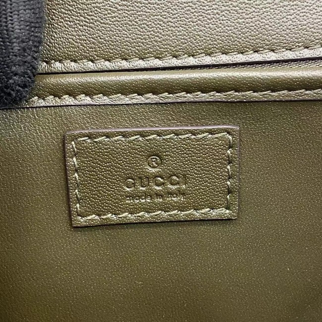 GUCCI BAMBOO DIVA MEDIUM BAG 827750 Forest green
