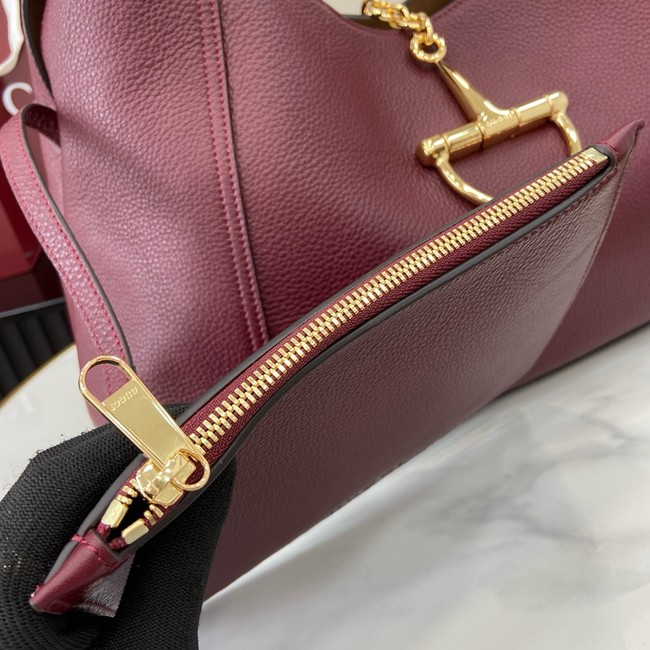 GUCCI SOFTBIT MAXI SHOULDER BAG 837466 Rosso Ancora red