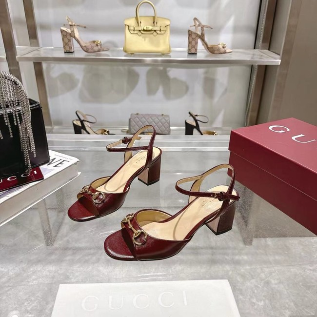 Gucci WOMENS HORSEBIT SANDAL 44938-3