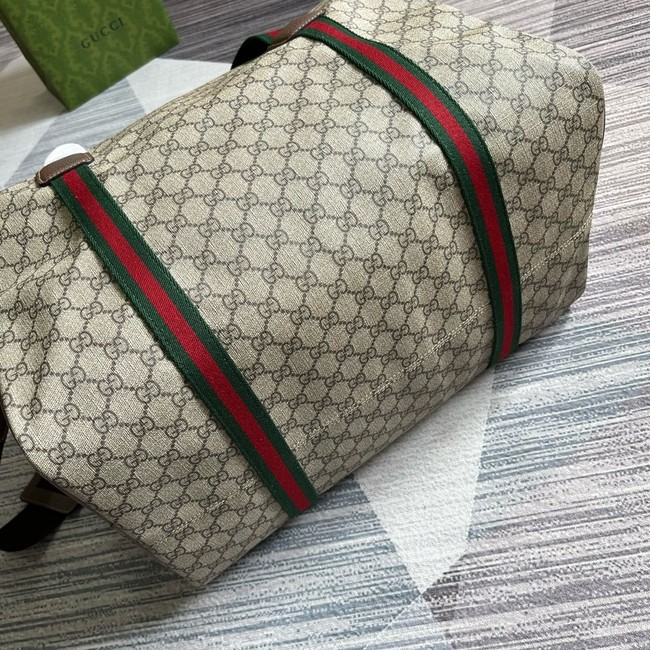 Gucci Medium duffle bag with Web 799871 brown