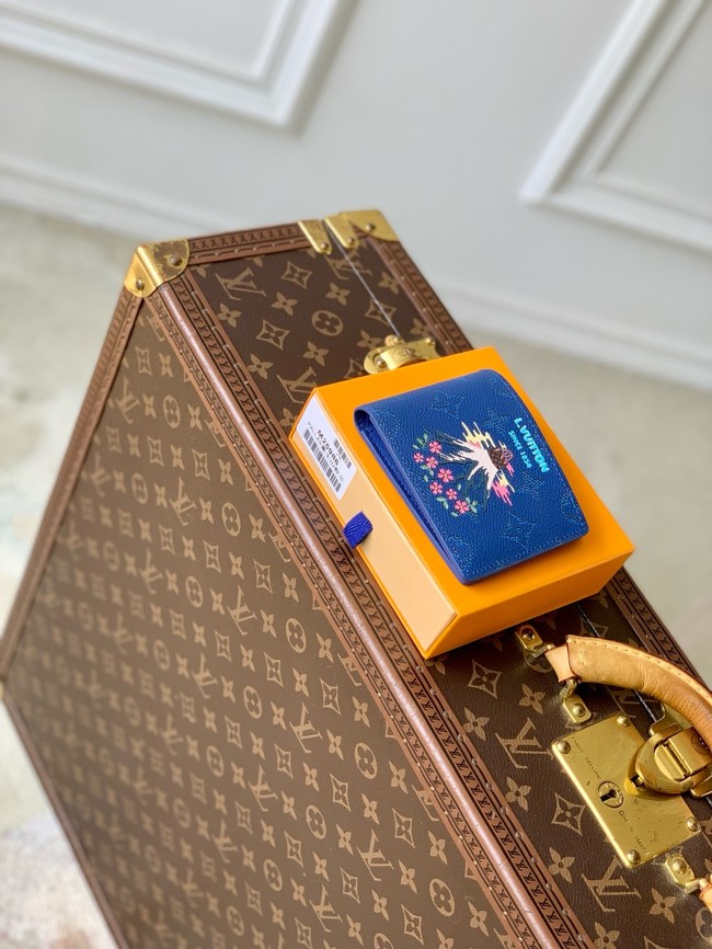 Louis Vuitton NEW Slender Wallet M15326 blue