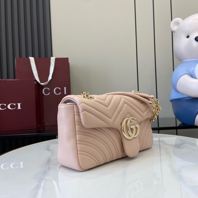 Gucci GG Marmont medium shoulder bag 837267 Pale pink