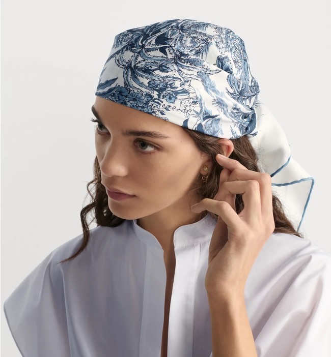 Dior Silk Twill Square Scarf KY076