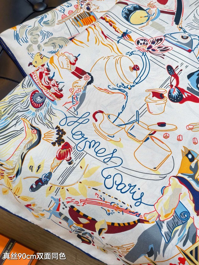 Hermes Shawl Cashmere and Silk Jacquard KY094