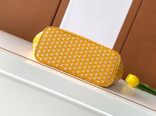 Goyard Calfskin Leather Tote Bag PM M8003 yellow