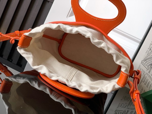 Goyard Calfskin Leather Tote Bag PM 00249 orange