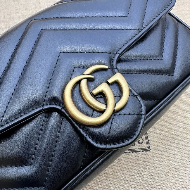 Gucci GG Marmont small shoulder bag 751526 black