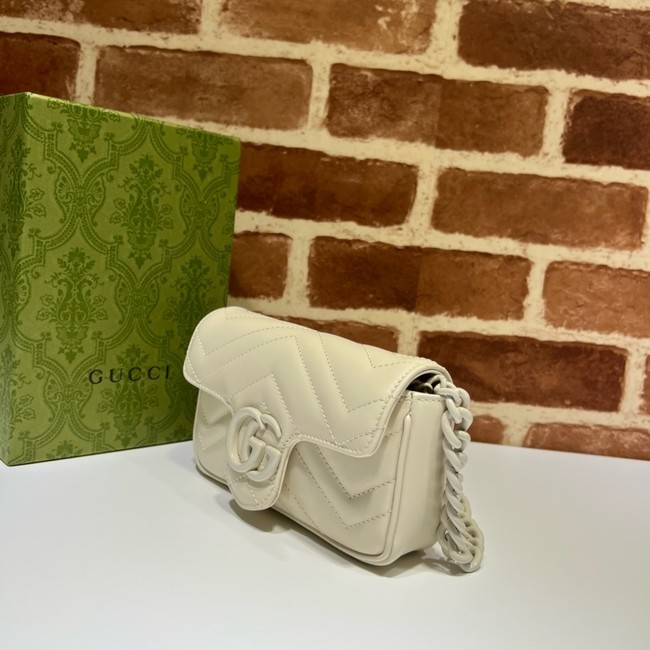 Gucci GG Marmont mini shoulder bag 699757 white