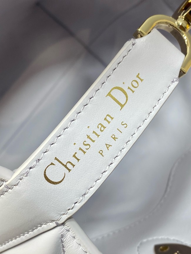 Small Dior Toujours Vertical Tote Bag Macrocannage Crinkled Calfskin M2835  purple