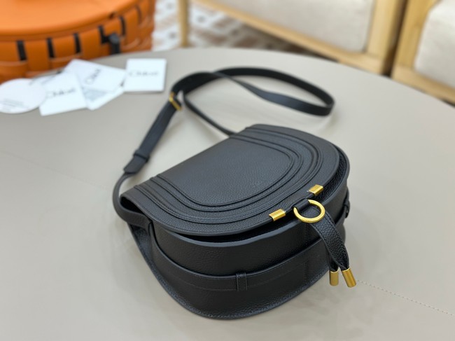 Chloe Grained Calfskin MARCIE saddle bag 31054 black