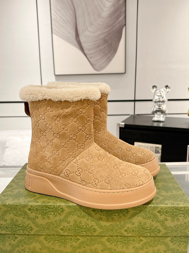 Gucci Womens boot with merino wool lining 857912-1
