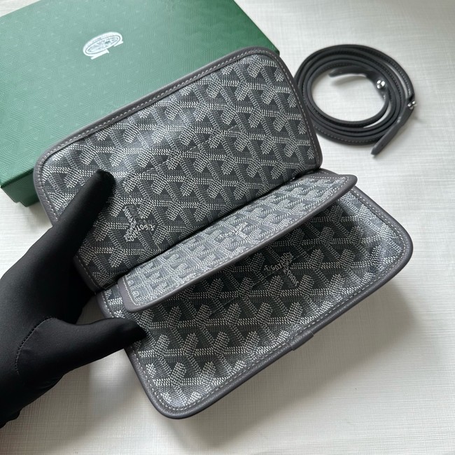 Goyard PLUMET crossbody bag TY43 dark gray