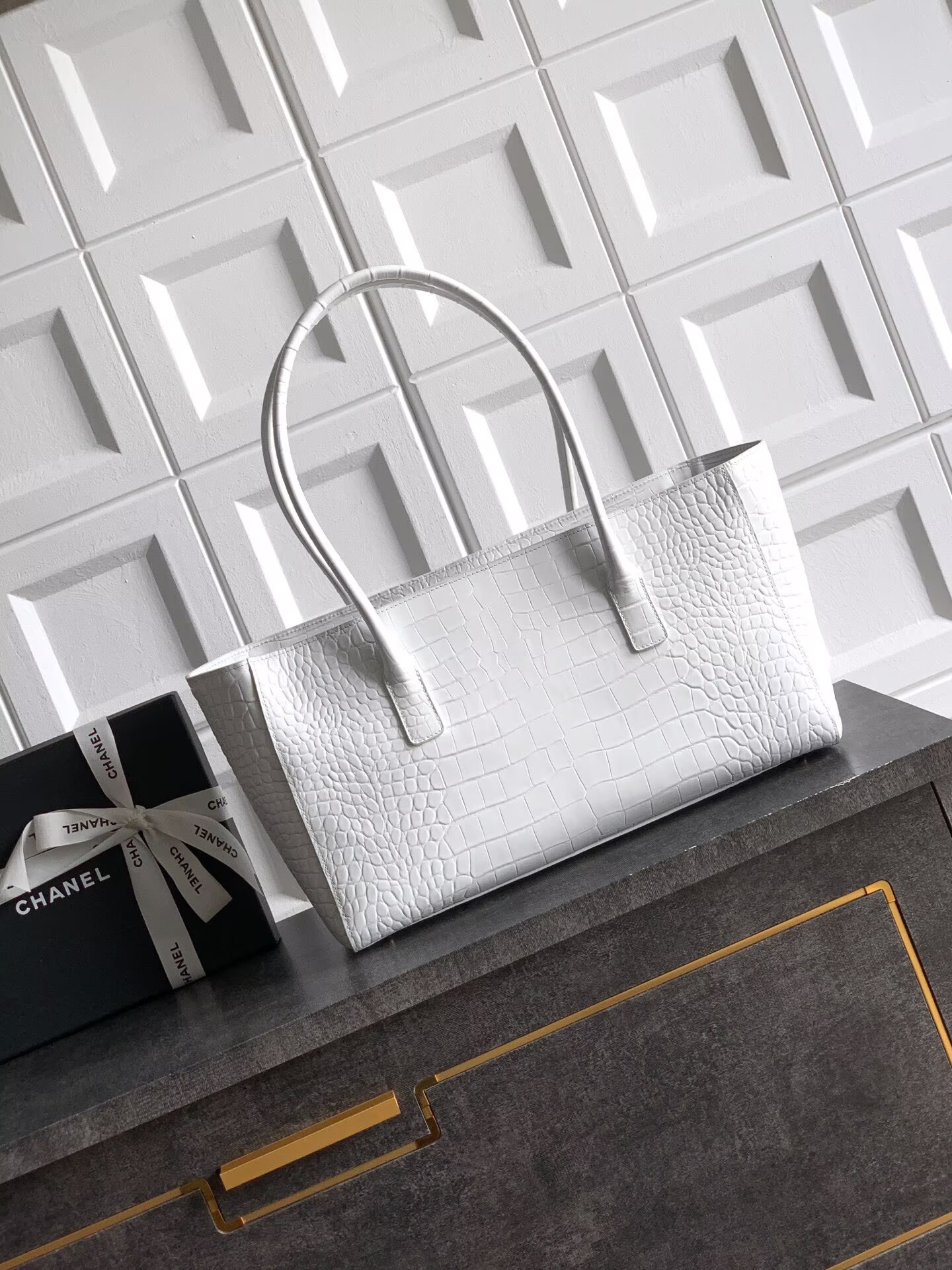 Chanel 2026SS Original Crocodile Leather A31021 White