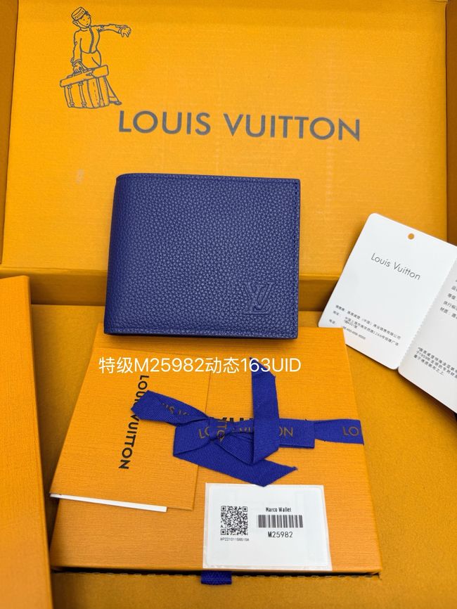 Louis Vuitton Marco Wallet M25982 Navy