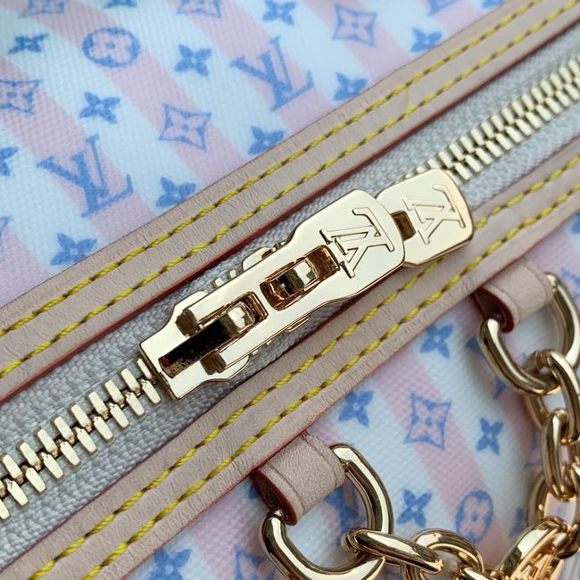 Louis Vuitton Speedy Bandouliere 20 M28668 Stamp Blue