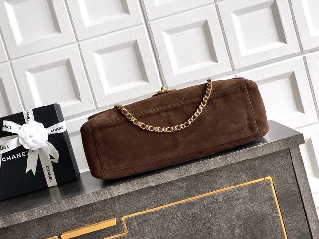 CHANEL Maxi Flapbag AS5640 Dark Brown