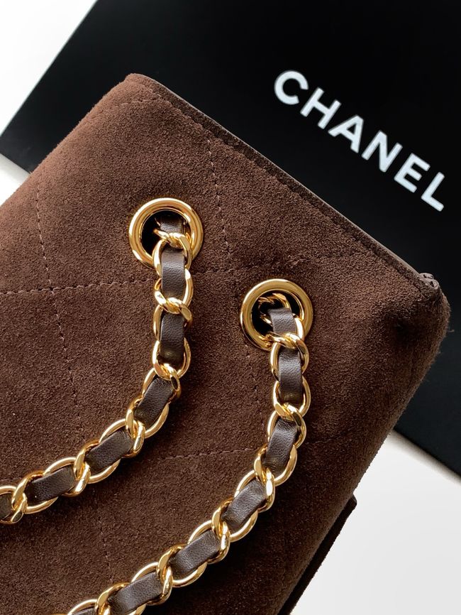 CHANEL Maxi Flapbag AS5640 Dark Brown