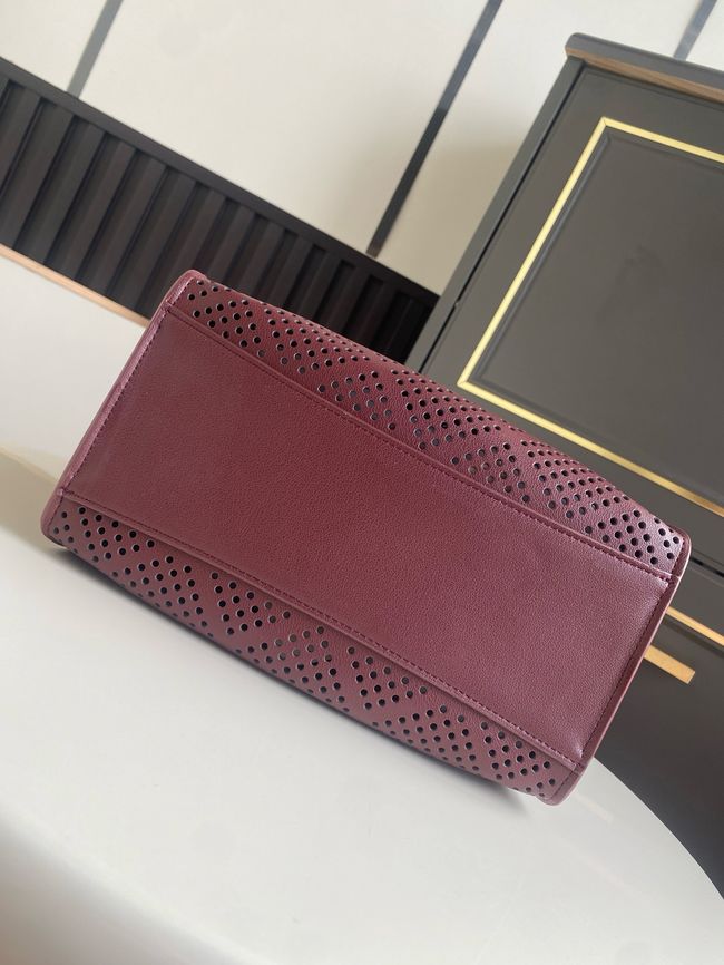 CHANEL 25 Mini Handbag AS5631 Burgundy