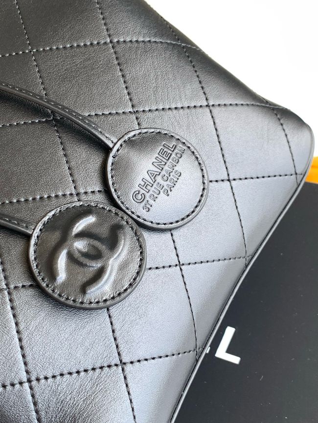 Chanel Lambskin Shoulder Bag AS6268 black