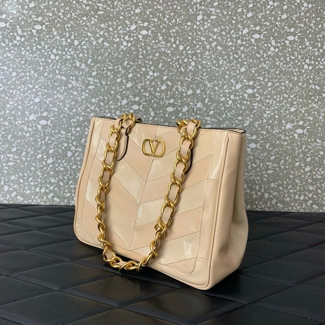 VALENTINO LASEINE Small Handbag WB0T13 golden beige