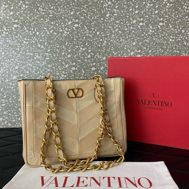 VALENTINO LASEINE Small Handbag WB0T13 golden beige