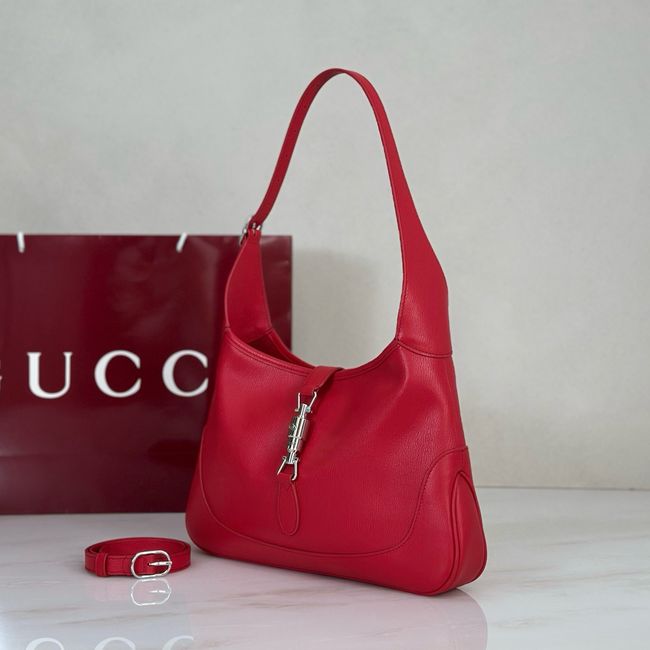 Gucci Jackie 1961 medium shoulder bag leather 863136 red