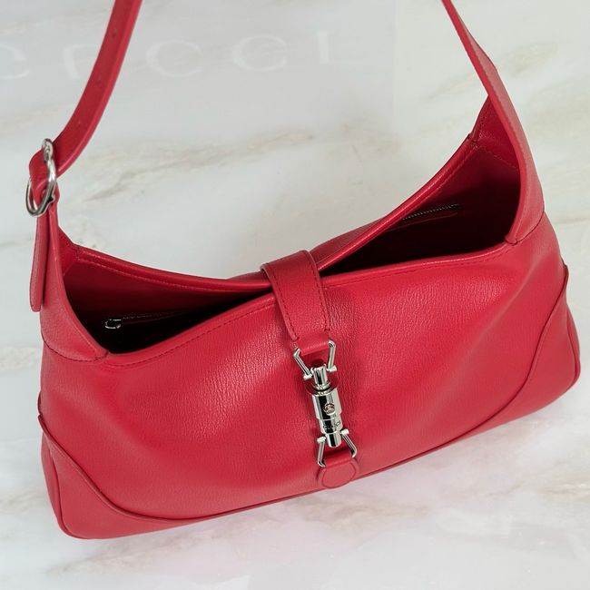 Gucci Jackie 1961 medium shoulder bag leather 863136 red