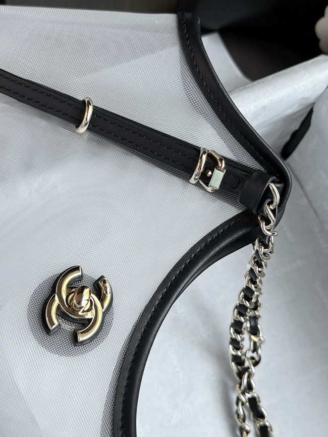 CHANEL Small Shopping Bag AS6015 Transparent & Black CHANEL Small Shopping Bag AS6015 Transparent & Black