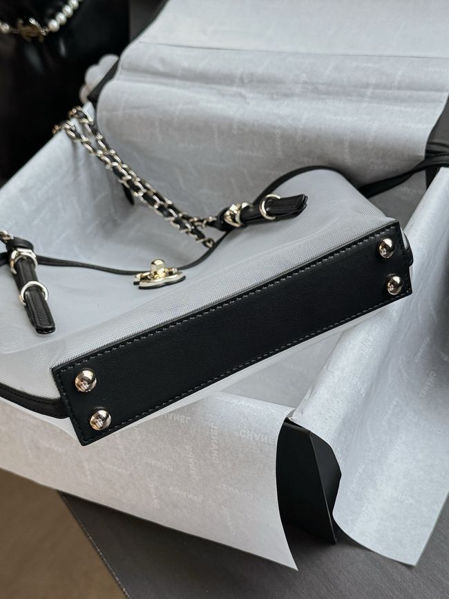 CHANEL Small Shopping Bag AS6015 Transparent & Black CHANEL Small Shopping Bag AS6015 Transparent & Black