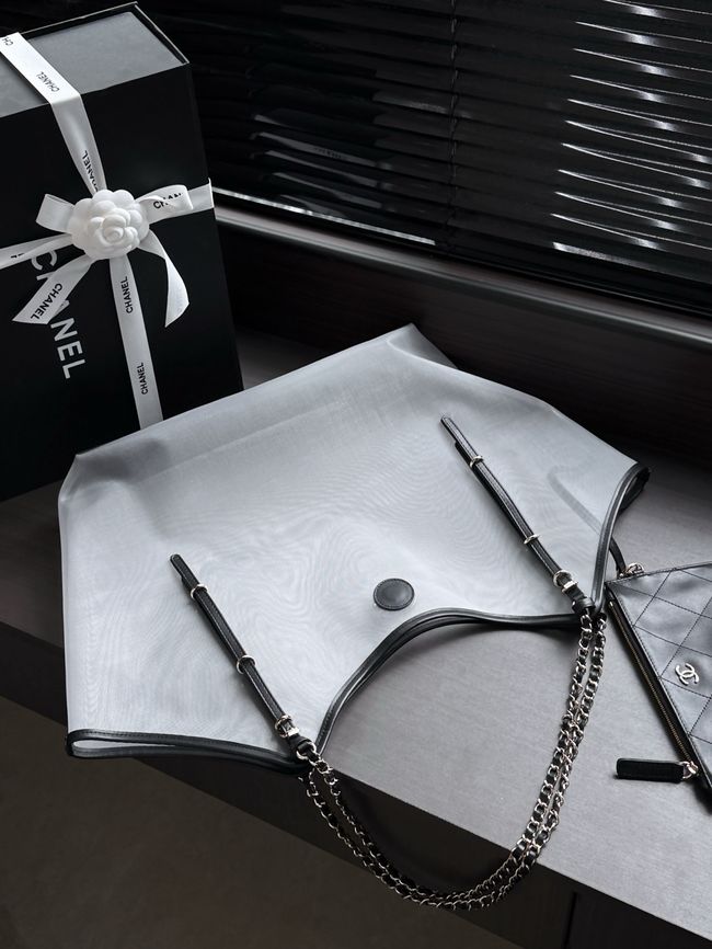 Chanel Large Shopping Bag AS5463 Transparent & Black Chanel Large Shopping Bag AS5463 Transparent & Black