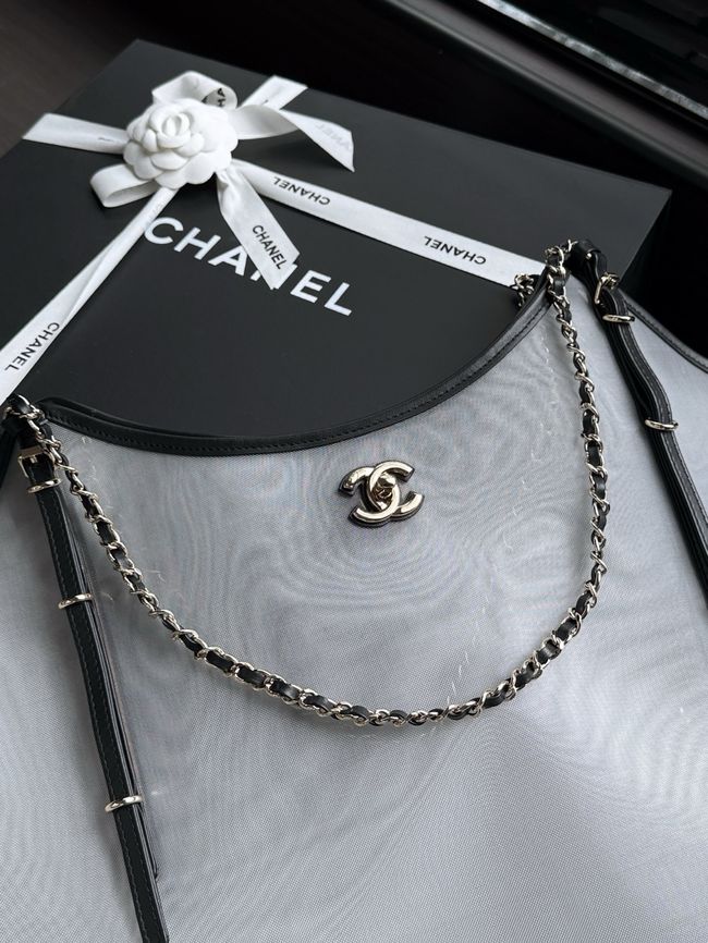 Chanel Large Shopping Bag AS5463 Transparent & Black Chanel Large Shopping Bag AS5463 Transparent & Black
