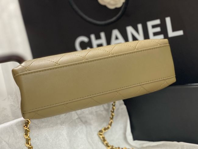 Chanel Small Shopping Bag AS6392 khaki Chanel Small Shopping Bag AS6392 khaki
