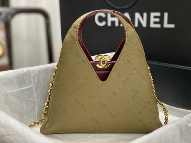Chanel Small Shopping Bag AS6392 khaki Chanel Small Shopping Bag AS6392 khaki