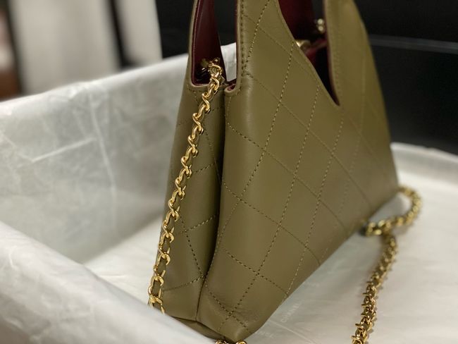 Chanel Small Shopping Bag AS6392 khaki Chanel Small Shopping Bag AS6392 khaki