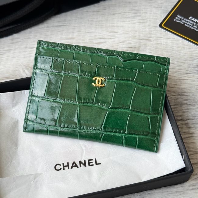 Chanel Card Holder AP5397 green Chanel Card Holder AP5397 green