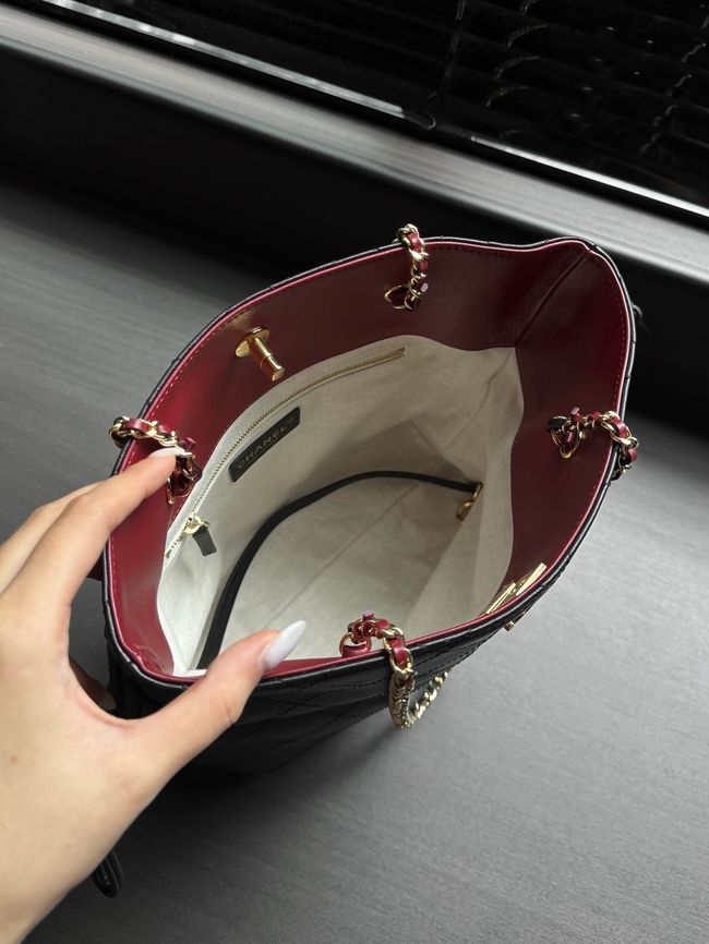 Chanel Small Shopping Bag AS6495 black
