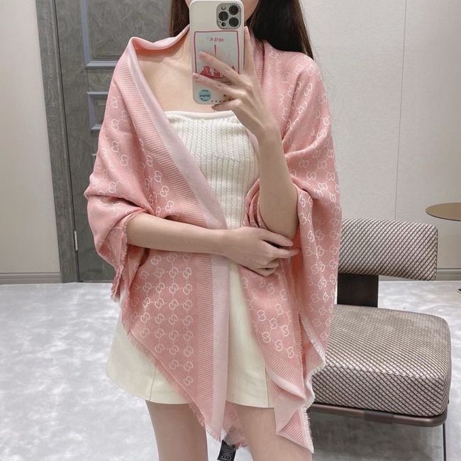 Gucci Shawl Wool Silk and Cotton 06389-4